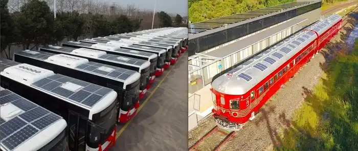 Solar public transports