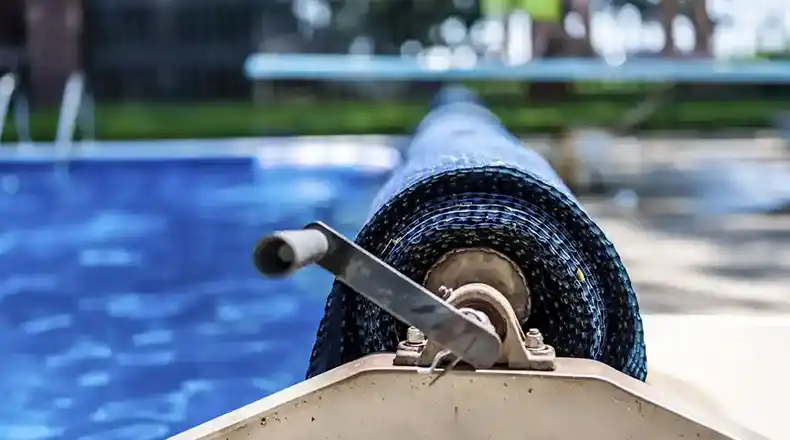 How to Install a Solar Blanket Pool Cover on a Reel System